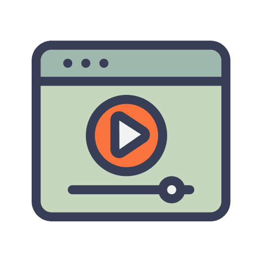 Video music and multimedia video player web page icon Video music and multimedia video player web page icon