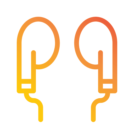 Earphone technology earbud audio icon Earphone technology earbud audio icon