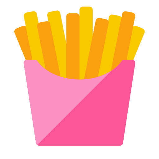 French fries junk food potato food and restaurant icon
