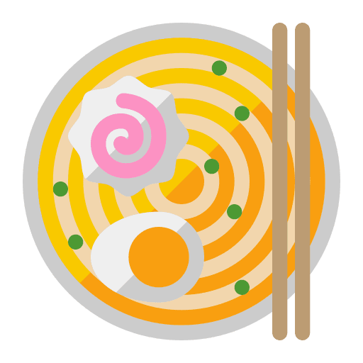 Ramen food and restaurant ramen delicious icon