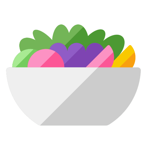 Salad healthy food and restaurant culinary icon