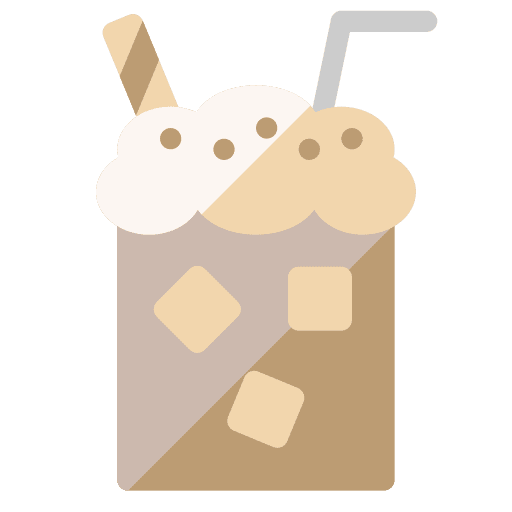 Chocolate food and restaurant drink ice icon