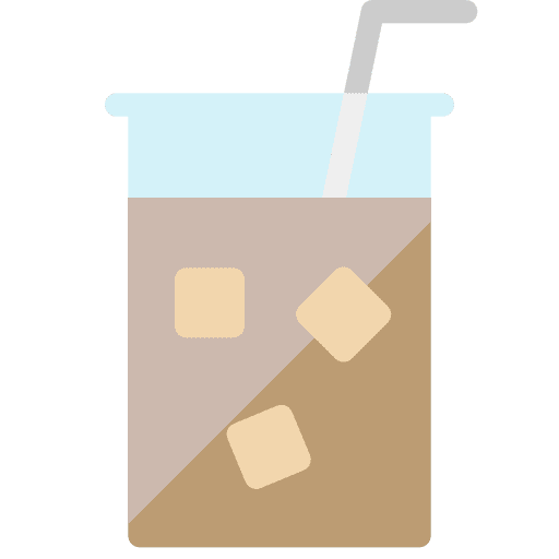Coffee glass ice coffee cold coffee glass icon