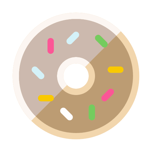 Donut eat food and restaurant cuisine icon