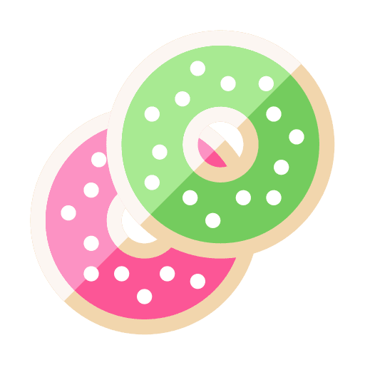 Donut snack food and restaurant food icon