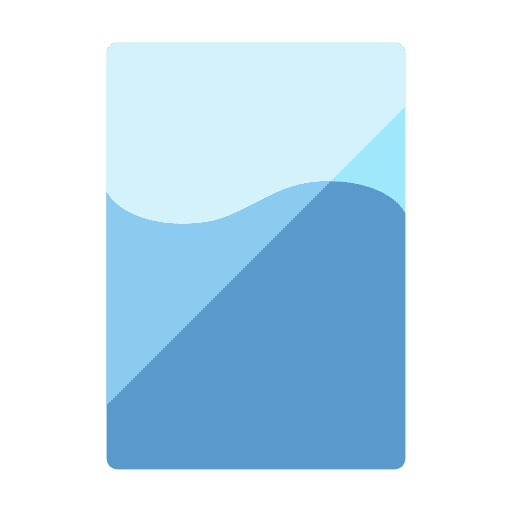 Glass of water water beverage healthy icon