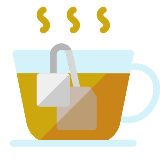 Tea cup food and restaurant tea cup tea bag icon