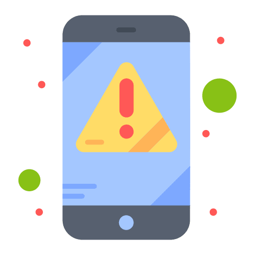 Alert communications mobile notification icon Alert communications mobile notification icon