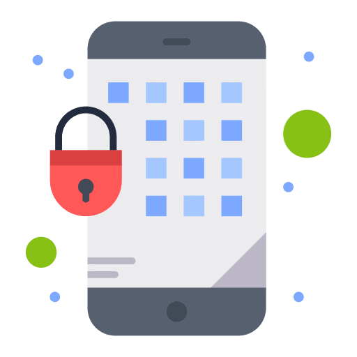 Encryption online security smartphone encryption icon Encryption online security smartphone encryption icon