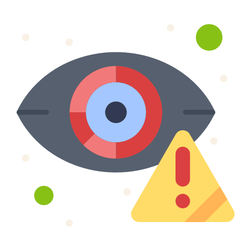 Eye antivirus warning ui icon