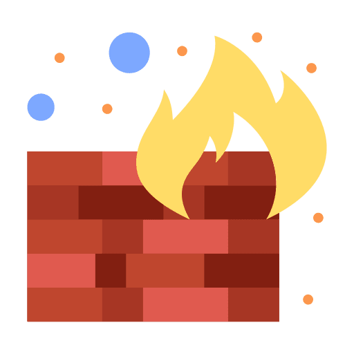 Firewall security protection information icon Firewall security protection information icon
