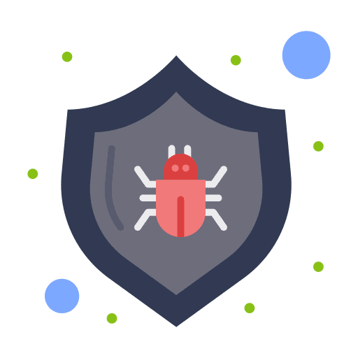 Shield protection technology defense icon
