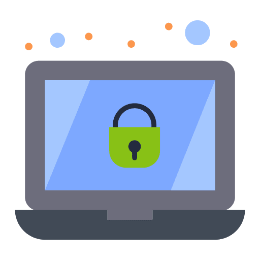 Laptop laptop padlock online security icon Laptop laptop padlock online security icon