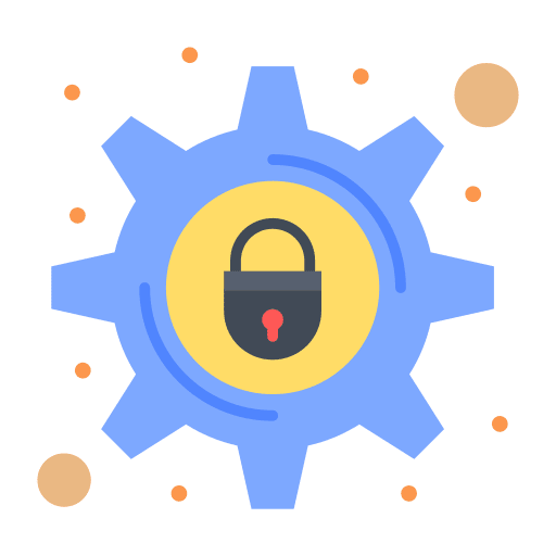 Setting lock security padlock icon Setting lock security padlock icon