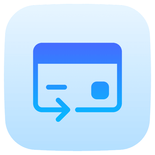 Debit card money business and finance banking icon