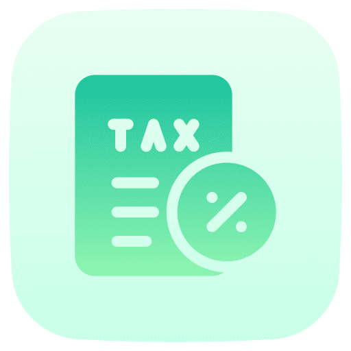 Tax payment economy business and finance icon