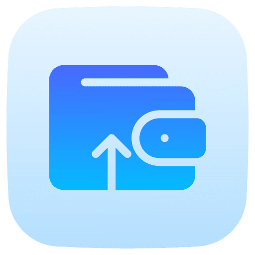 Top up wallet business and finance deposit icon
