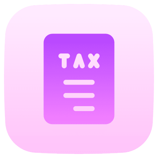 Tax document economy money icon Tax document economy money icon