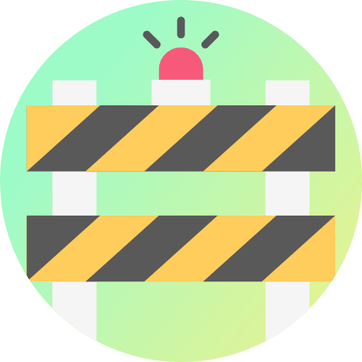 Barrier road barrier road sign warning sign icon Barrier road barrier road sign warning sign icon