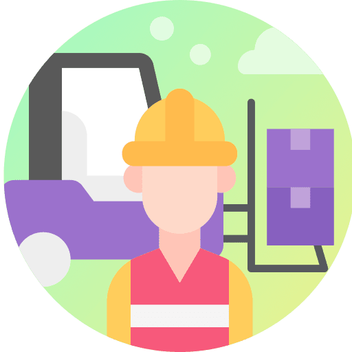 Factory professions and jobs labor worker icon