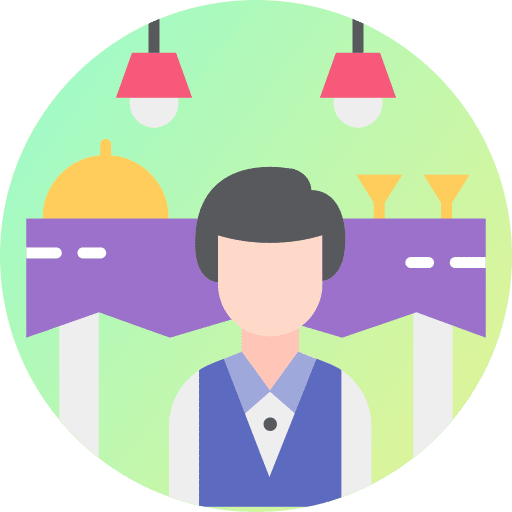 Waiter staff waiter food service icon Waiter staff waiter food service icon