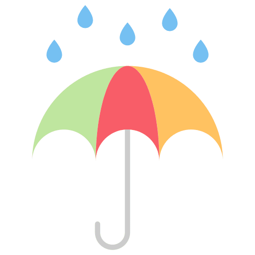 Umbrella rain protection weather icon Umbrella rain protection weather icon