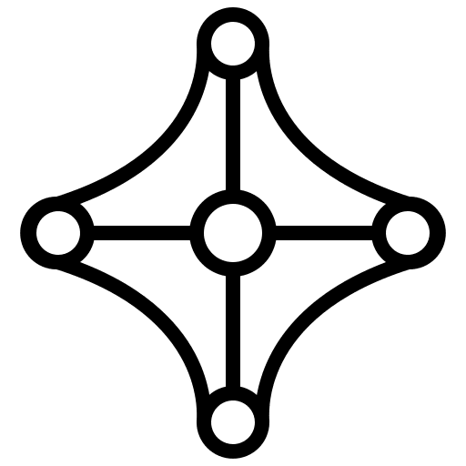 Network atom connector patterns icon Network atom connector patterns icon