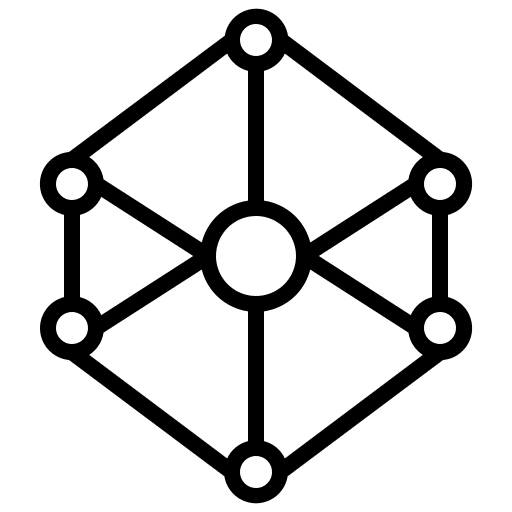 Network atom network social network icon Network atom network social network icon