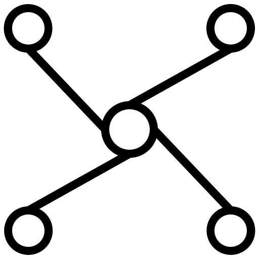 Network atom networking interface icon Network atom networking interface icon