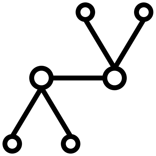 Network social network particle networking icon