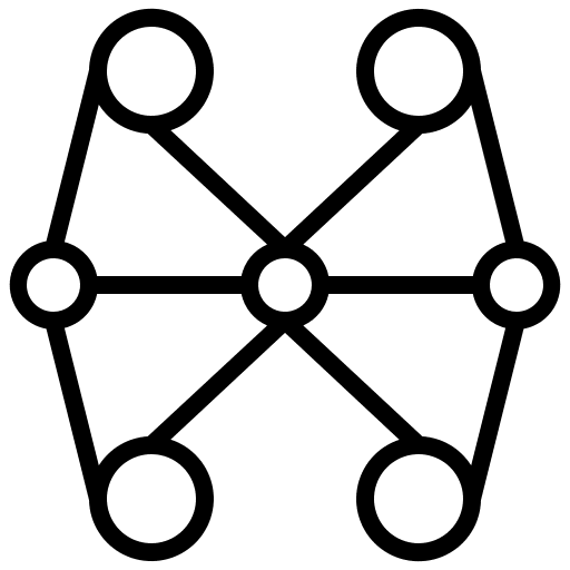 Network patterns networking social network icon Network patterns networking social network icon