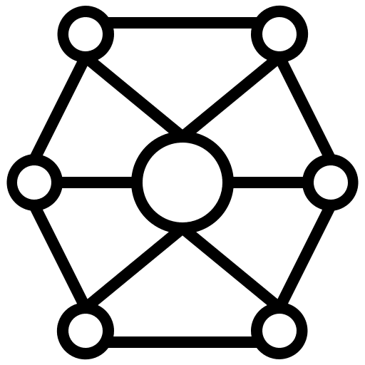 Network interface connector patterns icon Network interface connector patterns icon