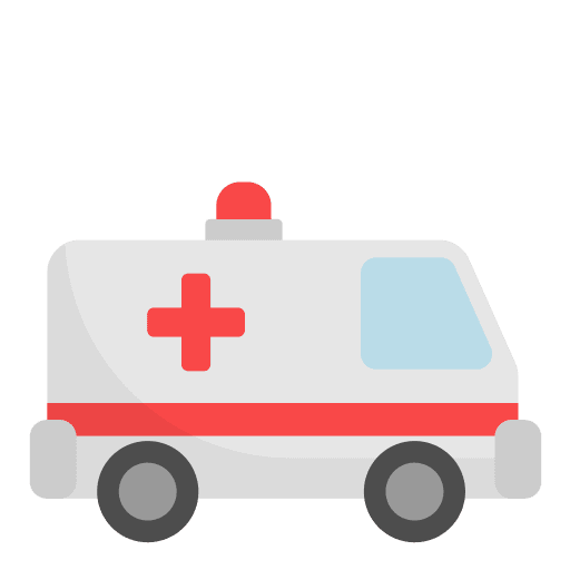 Ambulance emergency transport automobile icon
