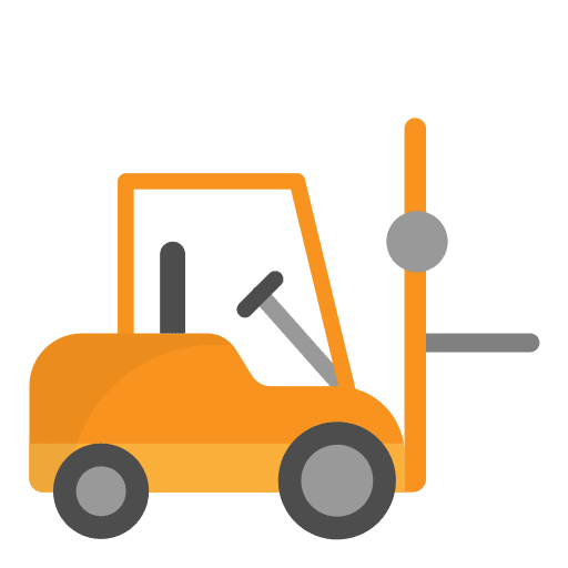 Forklift construction and tools cargo vehicle icon Forklift construction and tools cargo vehicle icon