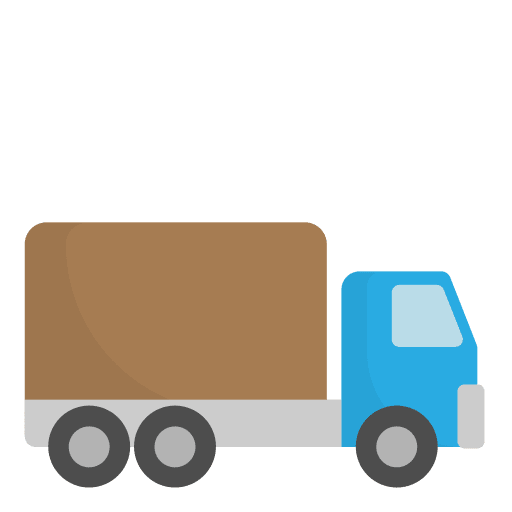 Truck vehicle shipping shipment icon