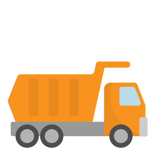 Dump truck transportation dumper truck loader icon Dump truck transportation dumper truck loader icon