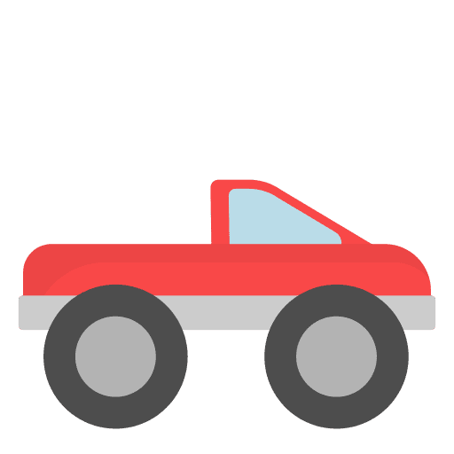 Monster truck car automobile transport icon Monster truck car automobile transport icon