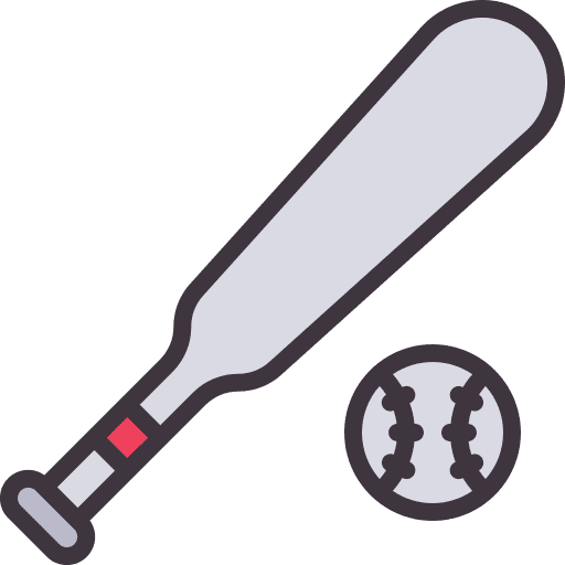 Baseball baseball ball exercise baseball bat icon