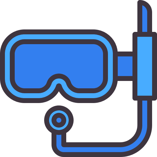 Goggles snorkeling scubadiver goggles icon Goggles snorkeling scubadiver goggles icon