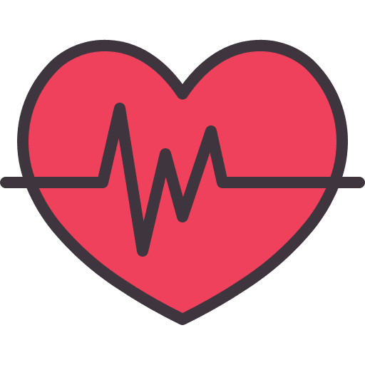 Heart beat medical heart medicine lifeline icon