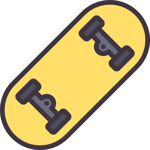 Skateboard sport equipment deck skateboard icon