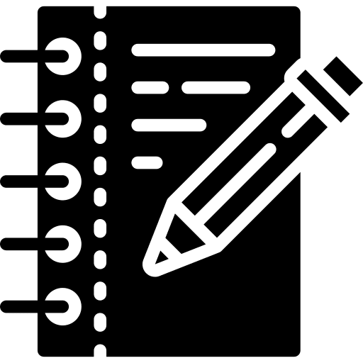 Writing pencil study planning icon