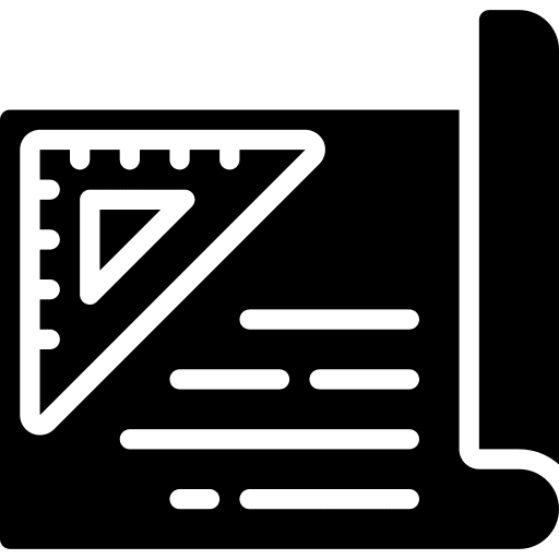 Blueprint architecture plant floor icon