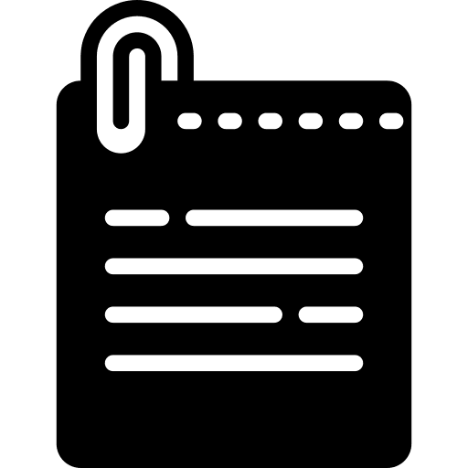 Notepad document paper files and folders icon