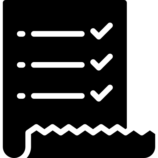 Check list interface tick criteria icon