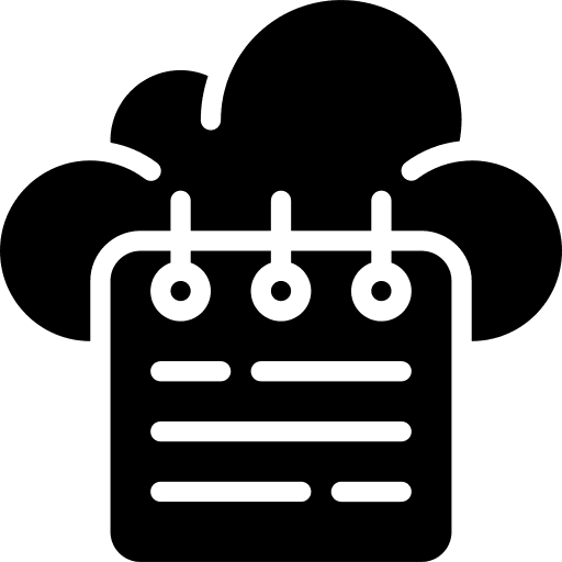 Cloud register education cloud icon