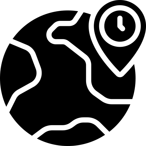 Location world time maps icon