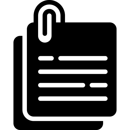 Notes notes file paper clip icon