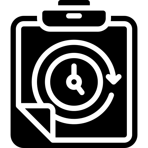 Clipboard time clipboard estimate icon