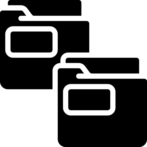 Folders folders files and folders data storage icon
